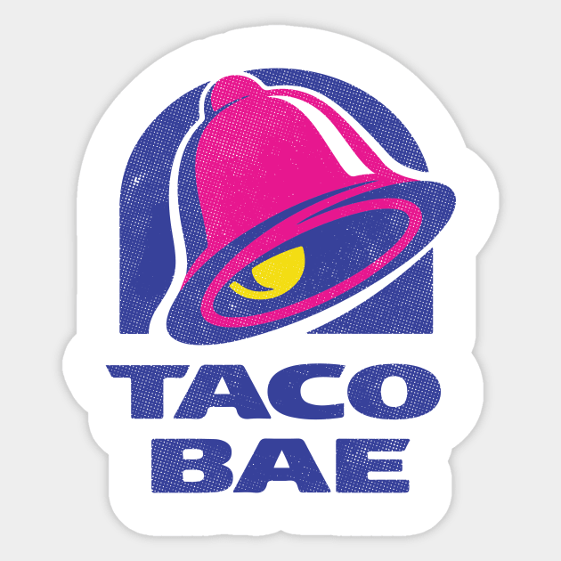 Taco Bae Sticker by dumbshirts